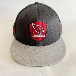 Mens New Era NFL 9Fifty Snapback  Arizona Cardinals Gray Red One size
